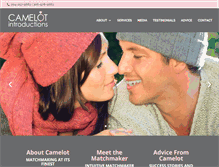 Tablet Screenshot of camelotintroductions.com